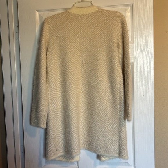 Marled Reunited Clothing women’s cream open cardigan sweater size small - Picture 6 of 8